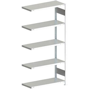CLIP boltless shelving 230 (add-on unit), 2500 x 1000 x … complete with six shelves